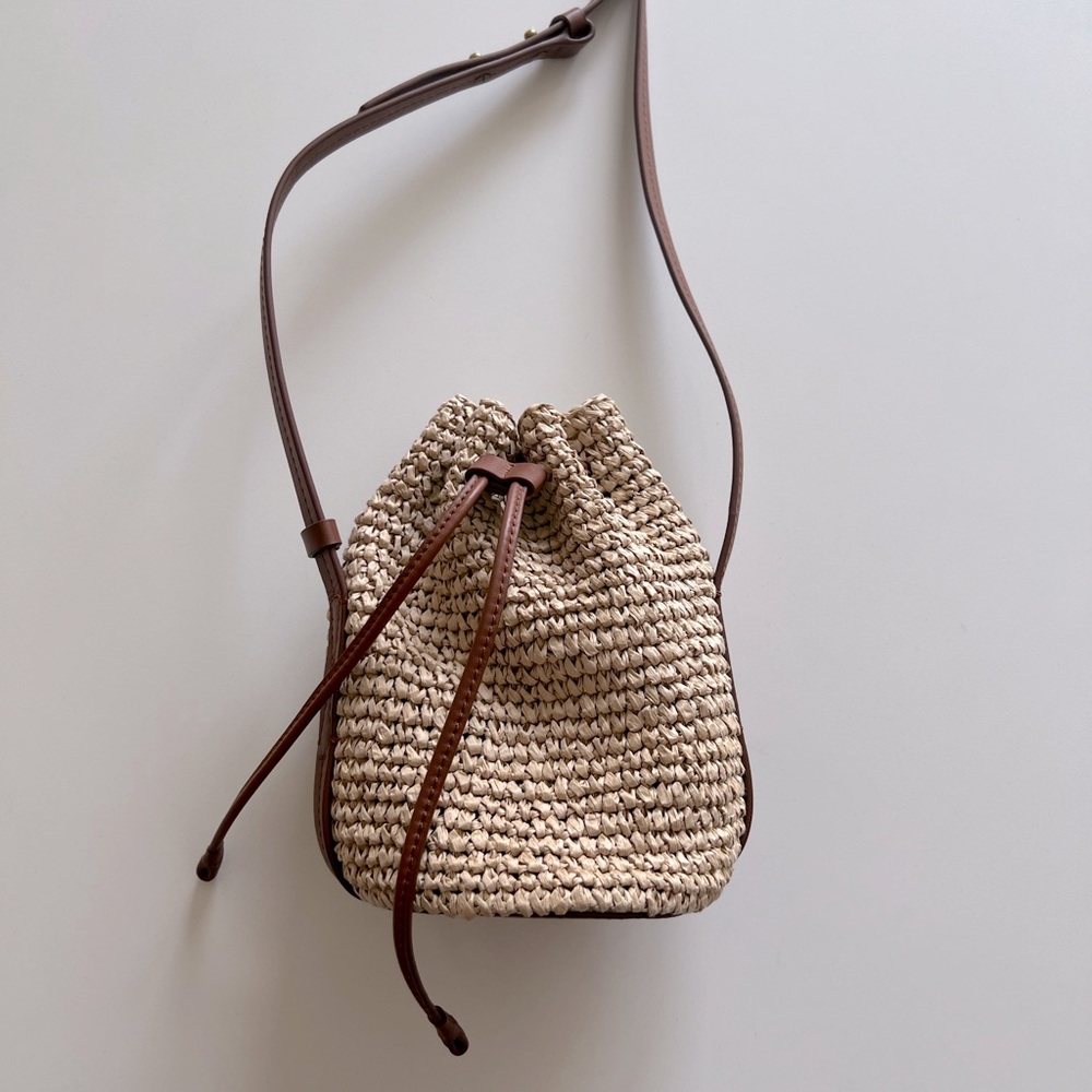 J.crew Straw bag